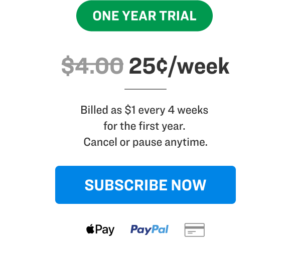 25¢/week