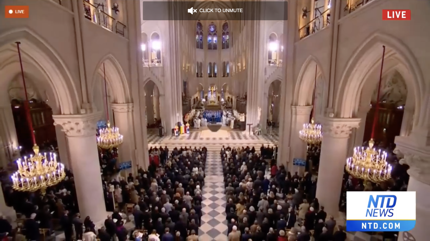 Notre-Dame Cathedral Re-Opening Ceremony 