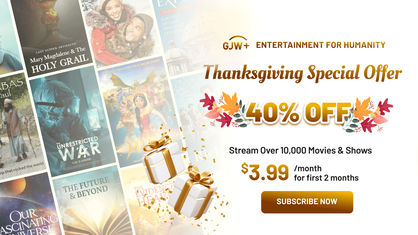 GJW+ Thanksgiving Special Offer 40% Off
