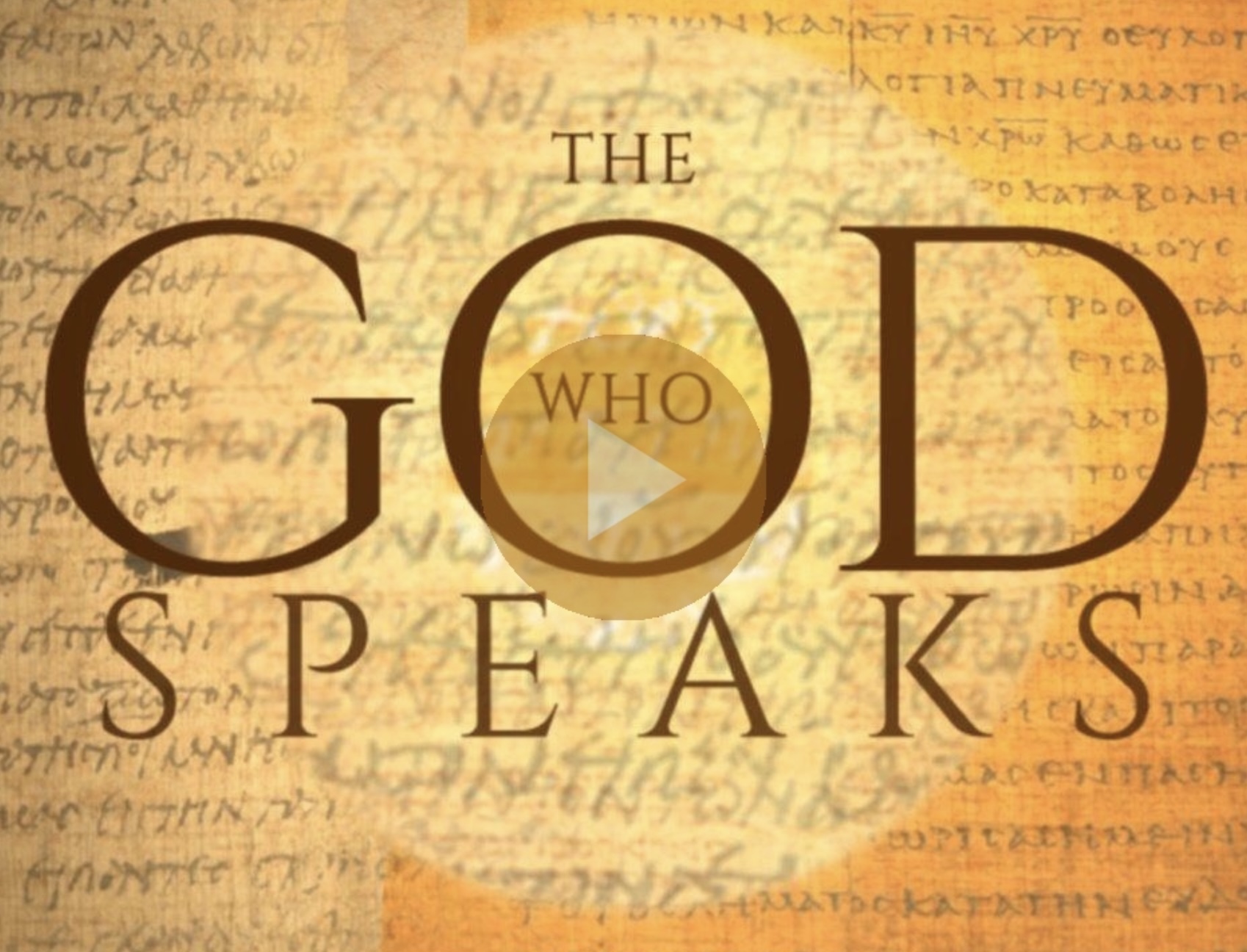 The God Who Speaks